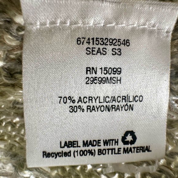 CANYON RIVER BLUES Boho Crochet Midi Vest Women’s Size Large - Picture 6 of 12